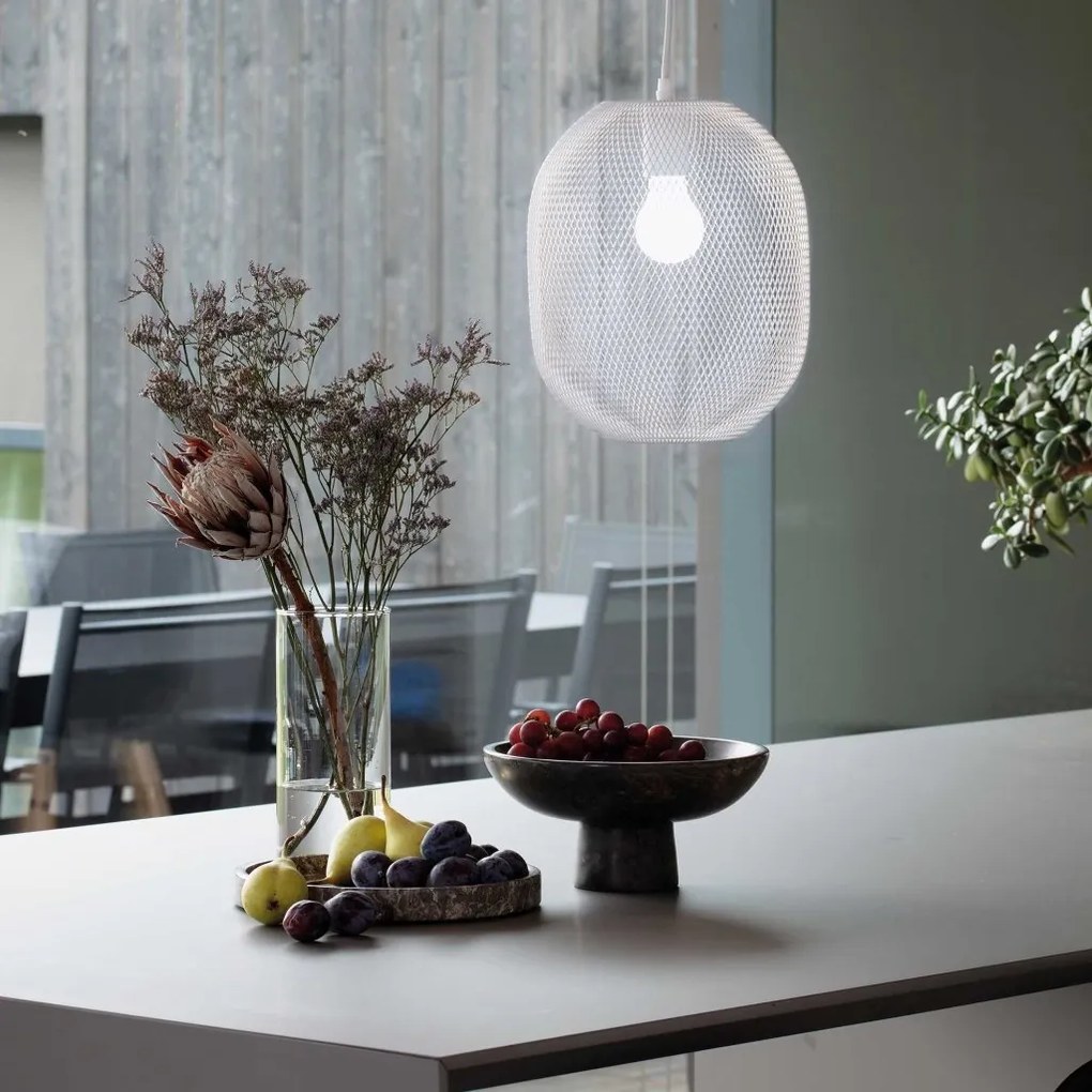 Pendul modern design decorativ Net sp1 d24 alb
