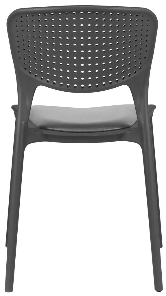 TODO Gri (grafit/antracit) cu pernă gri - SCAUN MODERN PENTRU BUCĂTĂRII, GRĂDINI, CAMERE DE CAFEA (FIXE)