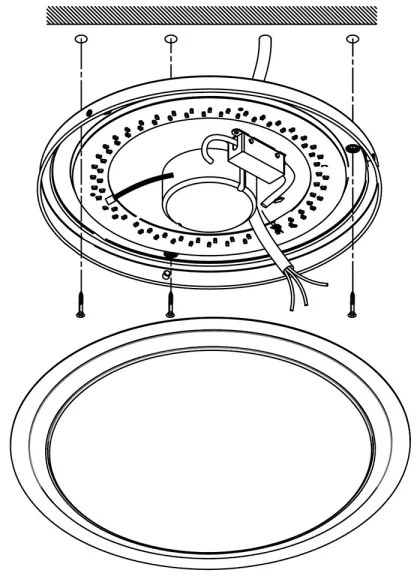 Plafonieră LED RGBW dimabilă COMPETA-C LED/17W/230V Eglo 96818 + telecomandă