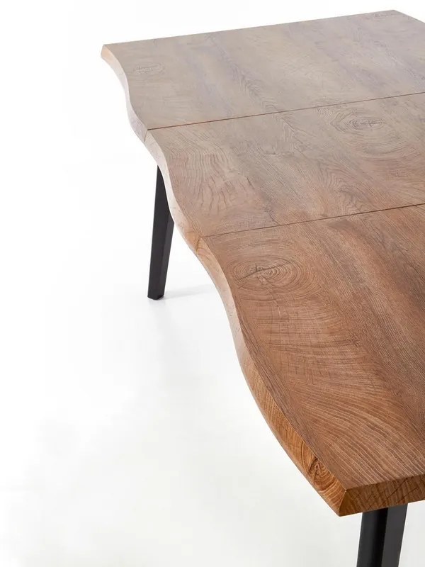 Masa de bucaterie Dickson II, lemn natural / negru