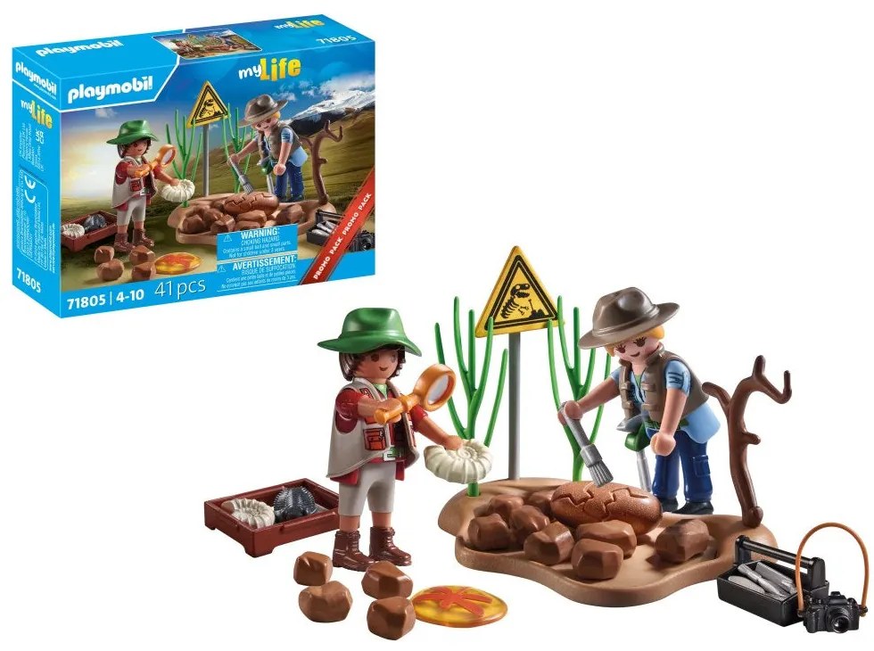 PROMO PACK SAPATURI PALEONTOLOGICE - PLAYMOBIL MY LIFE  (PM71805)