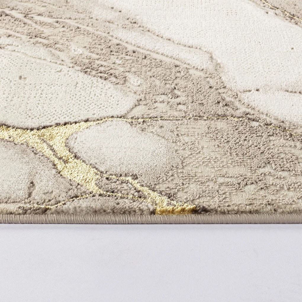 Covor Modern Living , Dormitor Dreptunghiular Marmara T159A Crem Gold (Alege dimensiunea: 80 x 150)