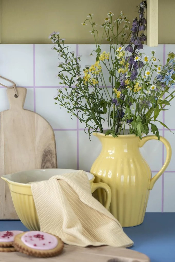 Bol galben din ceramica pentru aluat MYNTE LEMONADE