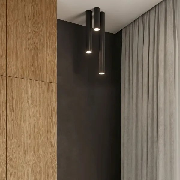 Spot LAGOS 1xGU10/40W/230V 40 cm negru Sollux SL.1002