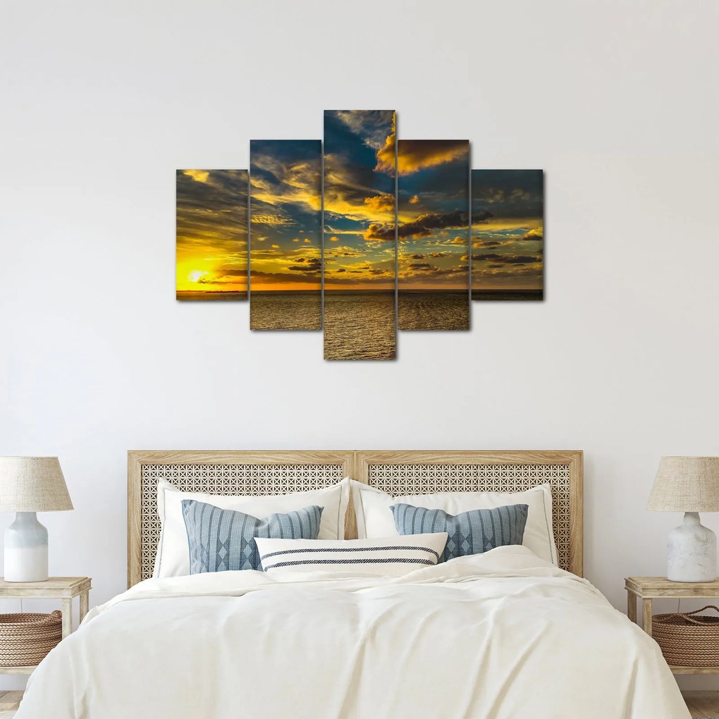 Apus de soare la mare (150x105 cm)