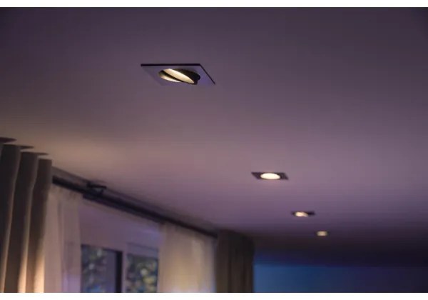 Plafonieră LED RGB încastrată Hue CENTURA 1xGU10/5,7W/230V Philips 50551/48/P7