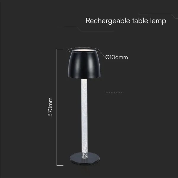 Lampă de birou LED încărcabilă, reglabilă, 3W, 5V, 3000K, albă
