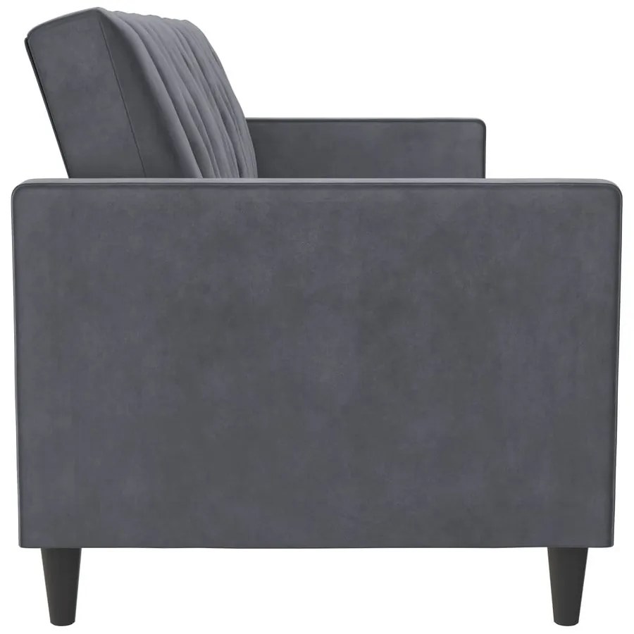 Canapea gri cu tapițerie din catifea 207 cm Celine – Støraa