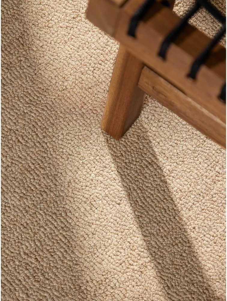 Covor în culoare naturală țesut manual din lână 160x230 cm Puristic Knots – Elle Decoration