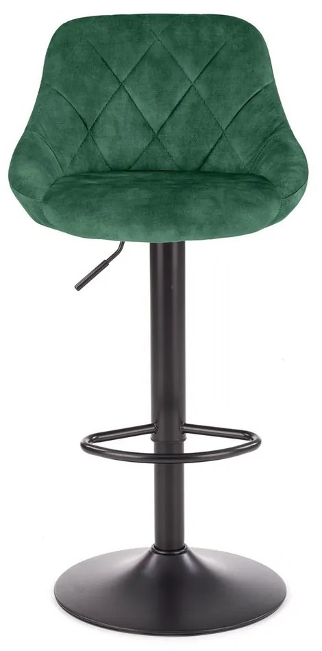 Scaun de bar Archer, verde/negru