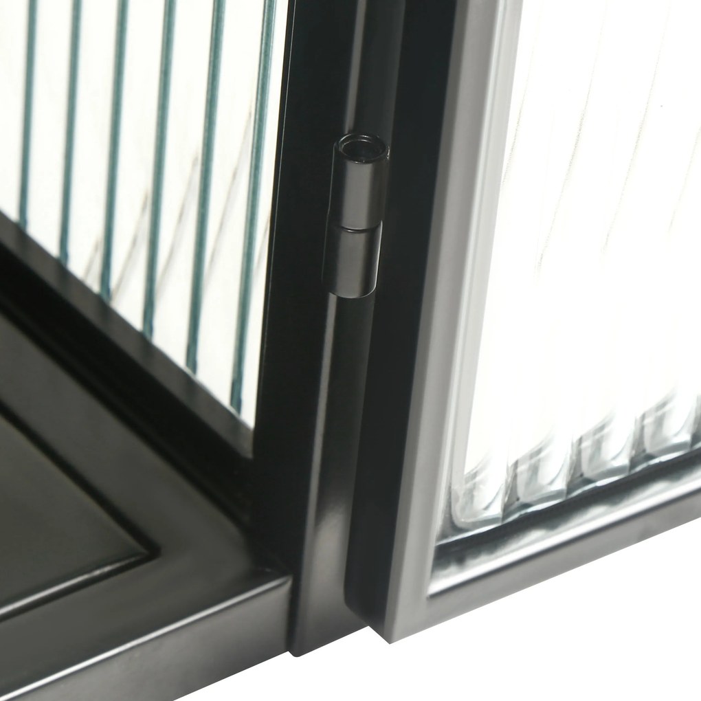 Bufet modern cu două uși, Negru | Aosom Romania