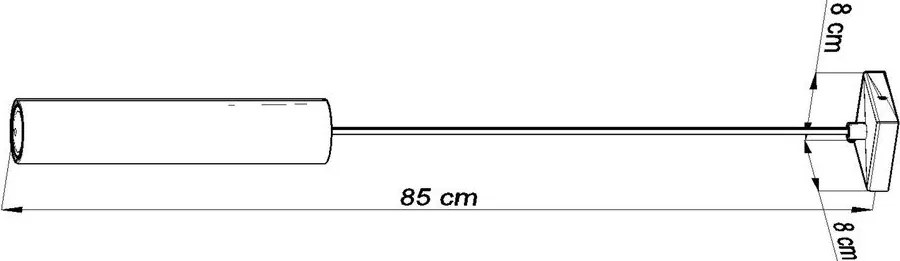 Lustră neagră din metal Castro – Sollux
