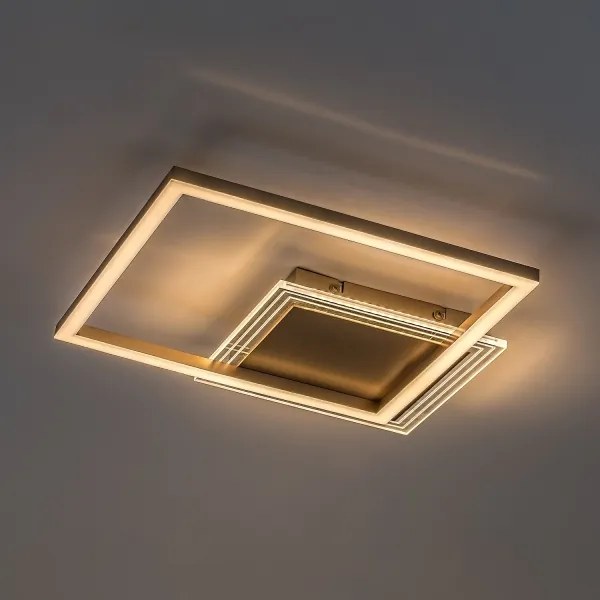 Rabalux 71487 -LED Plafonieră OTTAVIA LED/24W/230V 3000K 37,5x37,5cm auriu