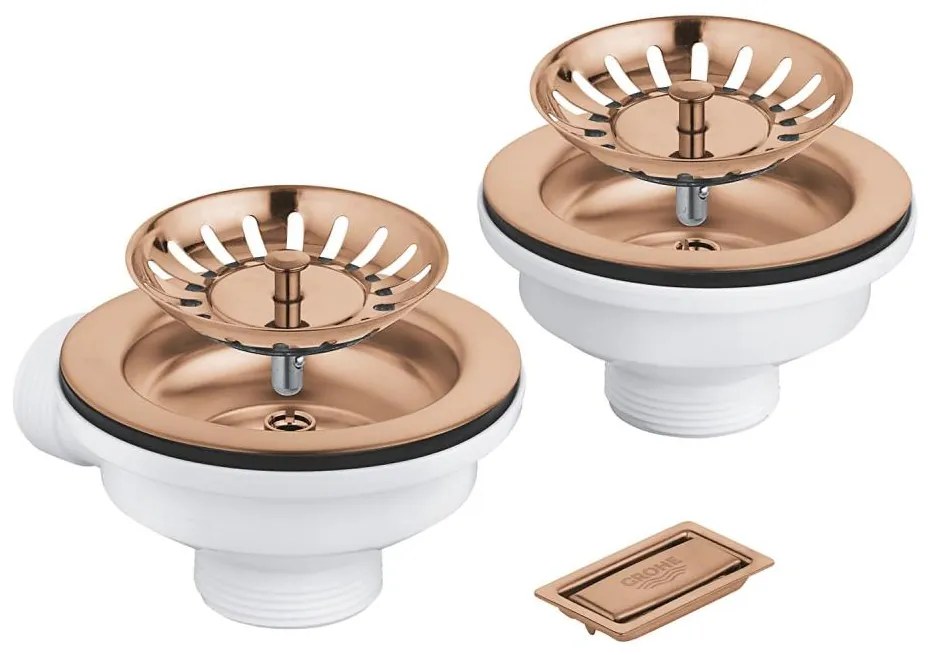 GROHE 40997DL0 - Set de scurgere cu accesorii, finisaj bronz