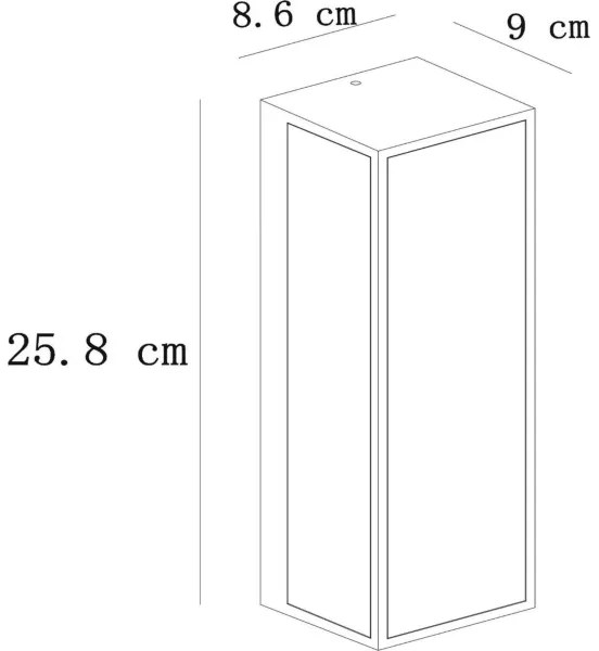 Aplică de exterior Lucide 15802/01/30 DUKAN 1xE27/15W/230V IP65