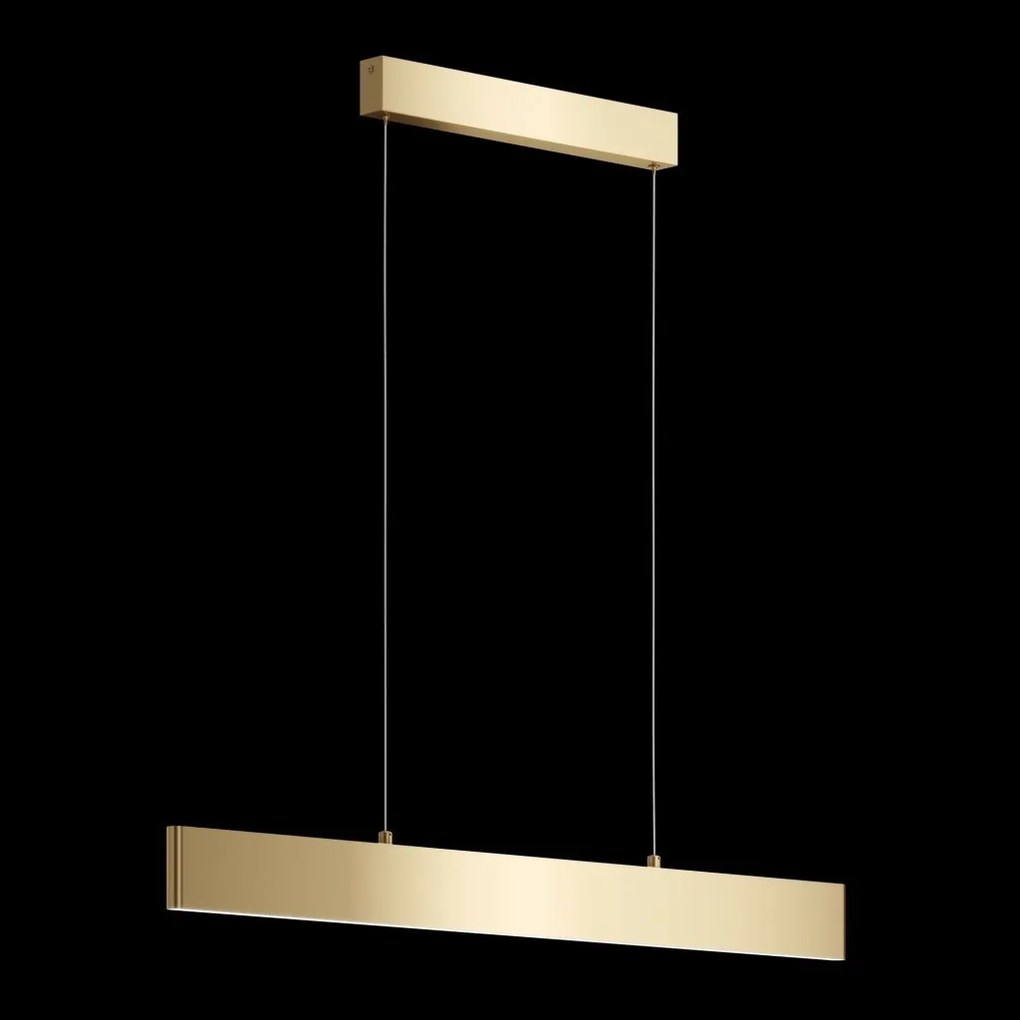 Lustra LED design tehnic Step auriu, 91cm