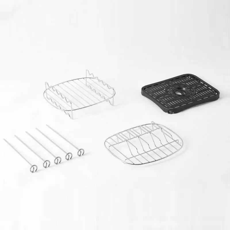 Friteuza cu aer cald Cosori Dual Basket CAF-R901-AEU, 1750 W, 8.5 L, 8 programe, Timer, Ecran tactil, Negru