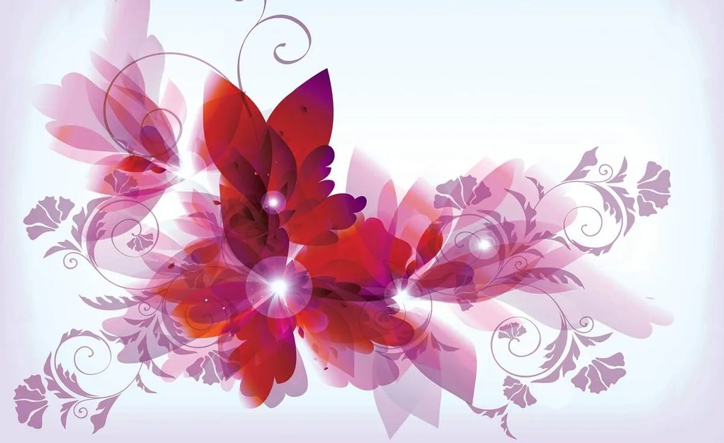 Fototapet - Arta din flori - abstact (152,5x104 cm)