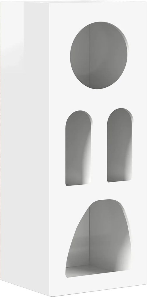 vidaXL Bufet Alb lucios 40 x 35 x 100.5 cm Lemn compozit