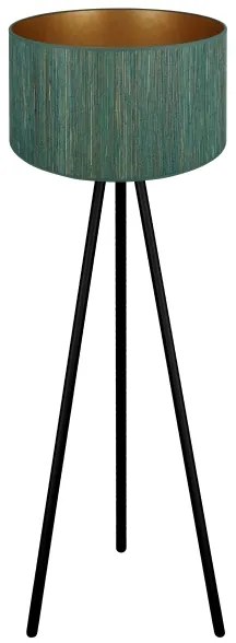 Brilagi - Lampă de podea BOSTON ROLLER 1xE27/15W/230V verde/auriu