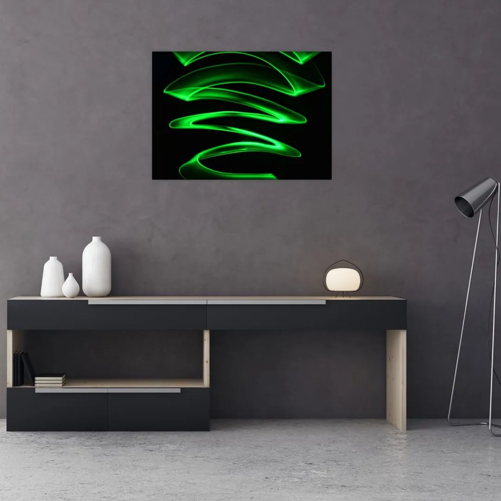 Tablou - valuri neon (70x50 cm)