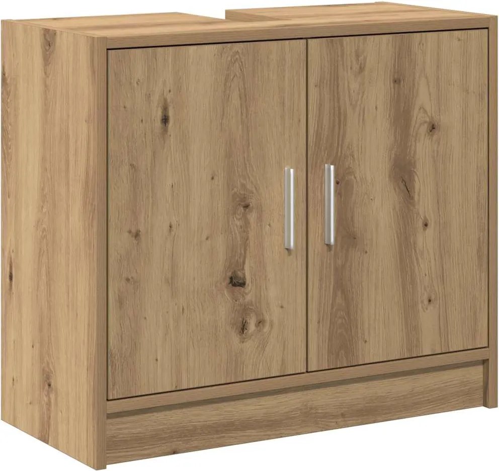vidaXL Dulap de Baie Stejar Artizanal 63 x 29 x 55 cm Lemn compozit