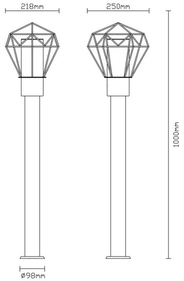 Lampă de exterior Globo 31357 HORACE 1xE27/15W/230V IP44