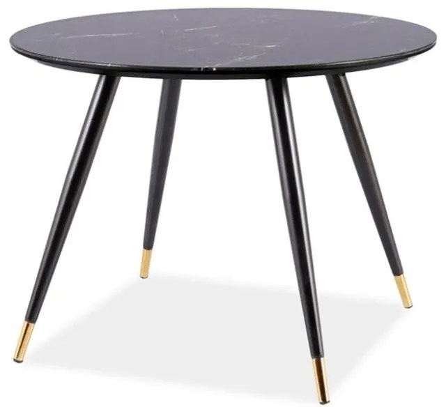 Masa de bucaterie Clio ovala, neagra