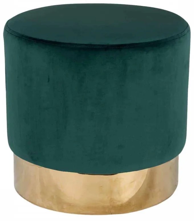 Puf tapitat Lilou verde