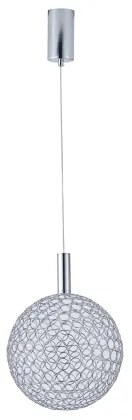 Lustră LED pe cablu LED/6,3W/230V 3000K crom lucios d. 25 cm