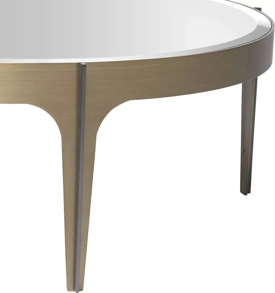 Masuta de cafea design LUX Artemisa S, alama periata 116138 HZ