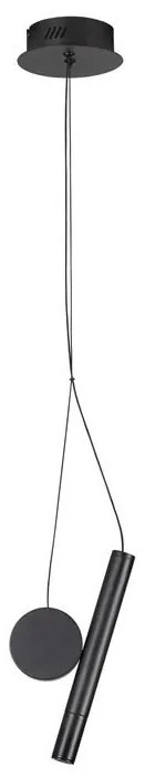 Pendul, Lustra LED design minimalist VERO negru
