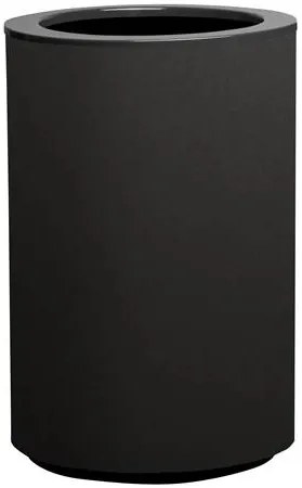 Ghiveci cilindric cu auto-irrigare STEEL PLUS, diferite variante - Hobby Flower Dimensiuni: Ø 35 x 75, Culoare: antracit