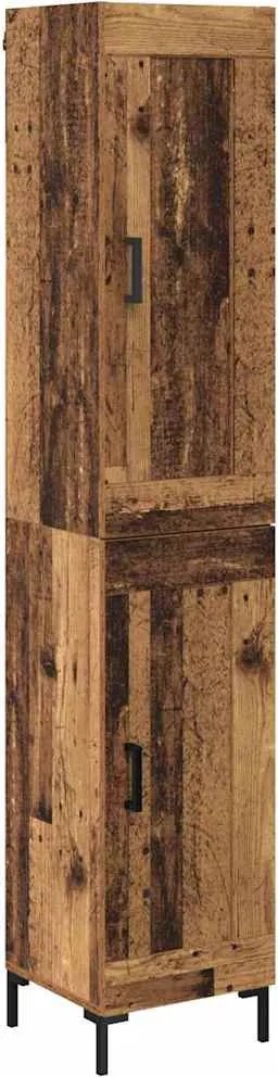 vidaXL Bufet Lemn Vechi 34,5 x 34 x 180 cm Lemn compozit