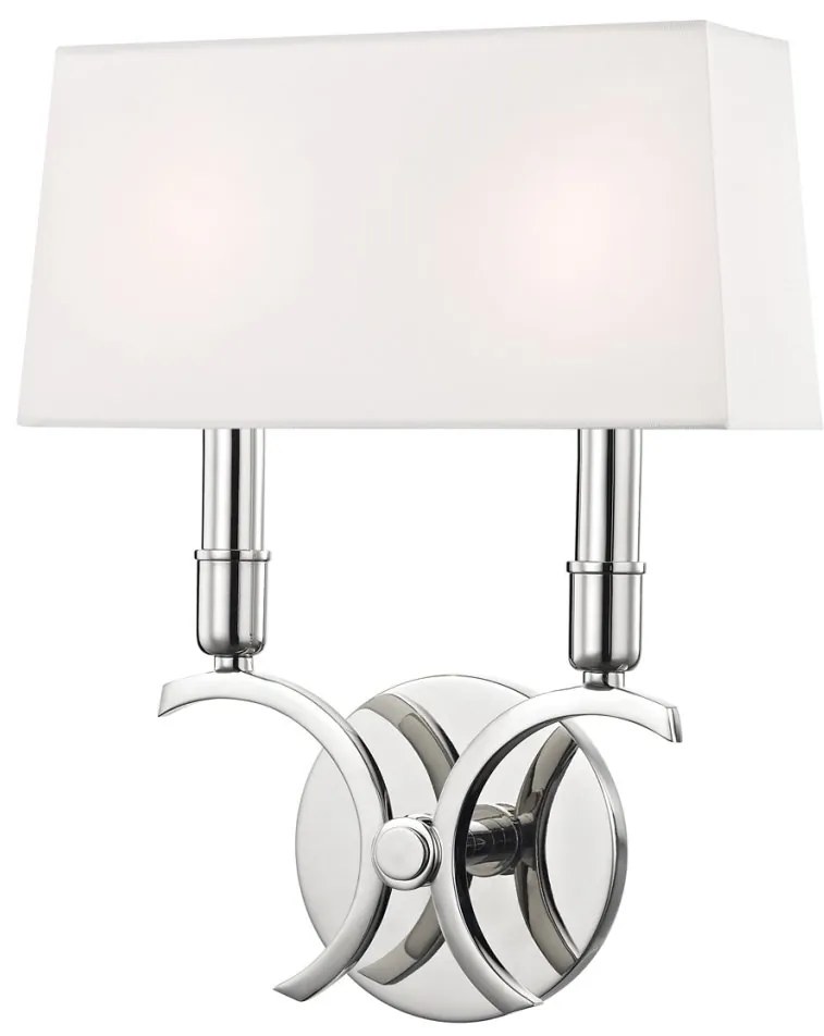 Aplica de perete design clasic GWEN nichel lucios