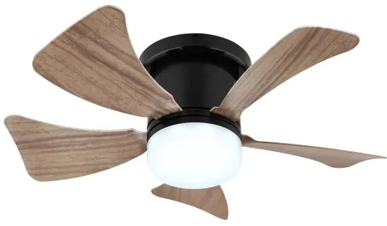 Globo 03609H - Ventilator de tavan cu LED dimabil HINES LED/10W/230V + telecomandă, maro