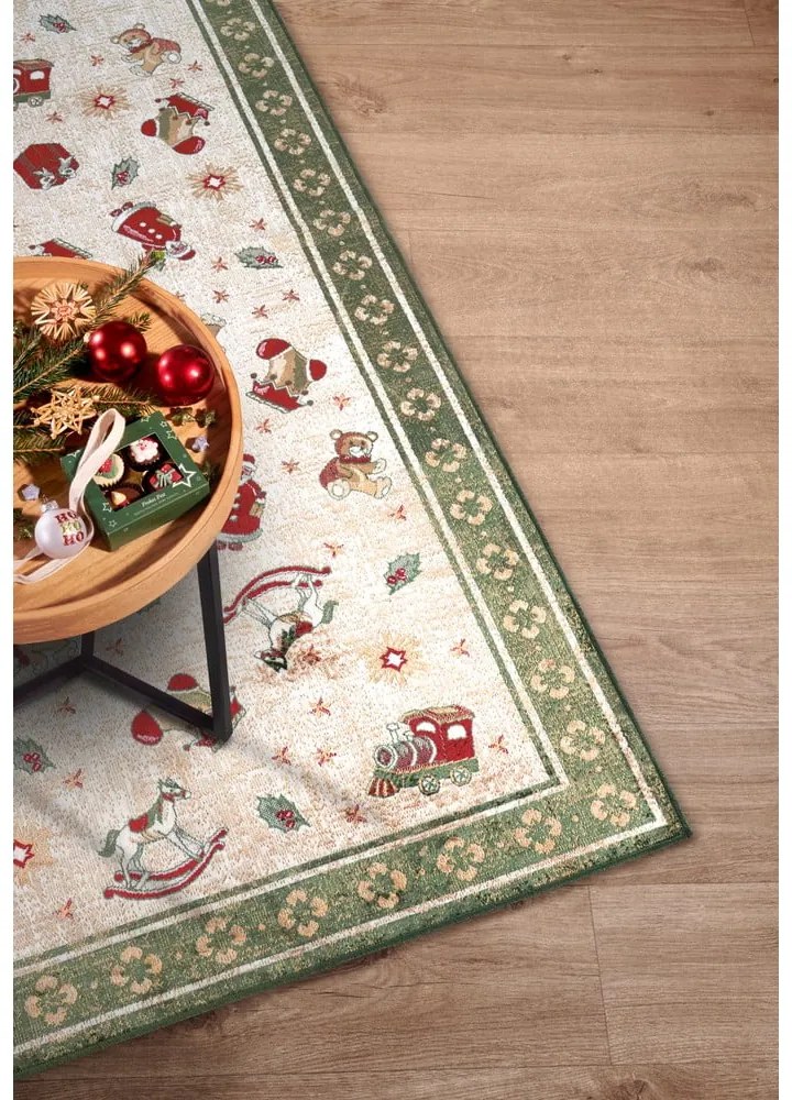 Covor verde din amestec de bumbac 160x230 cm cu model de Crăciun Toy's Delight Green Christmas – Villeroy&Boch