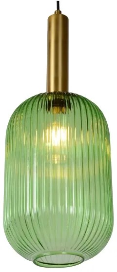Lustră pe cablu MALOTO 1xE27/40W/230V d. 20 cm verde Lucide 45386/20/33