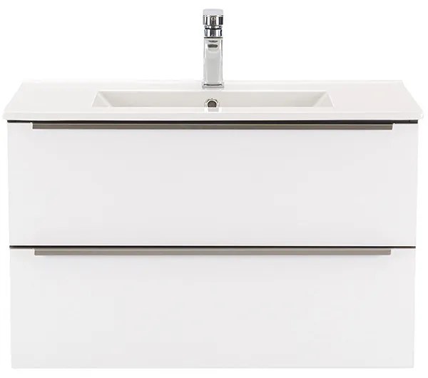 Dulap inferior Vario Trim 80 cu lavoar antracit-alb
