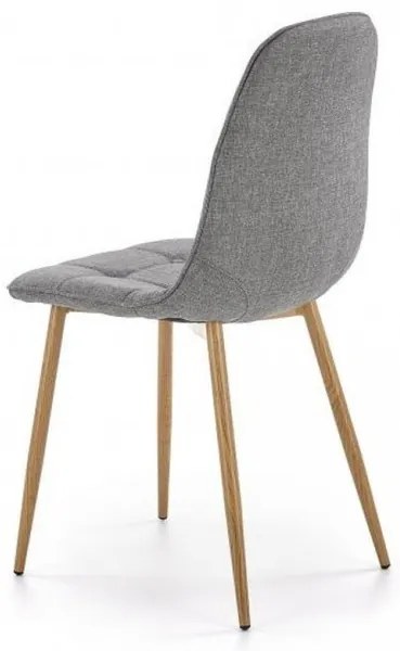 Scaun gri MOLDE 316 cu picioare din otel