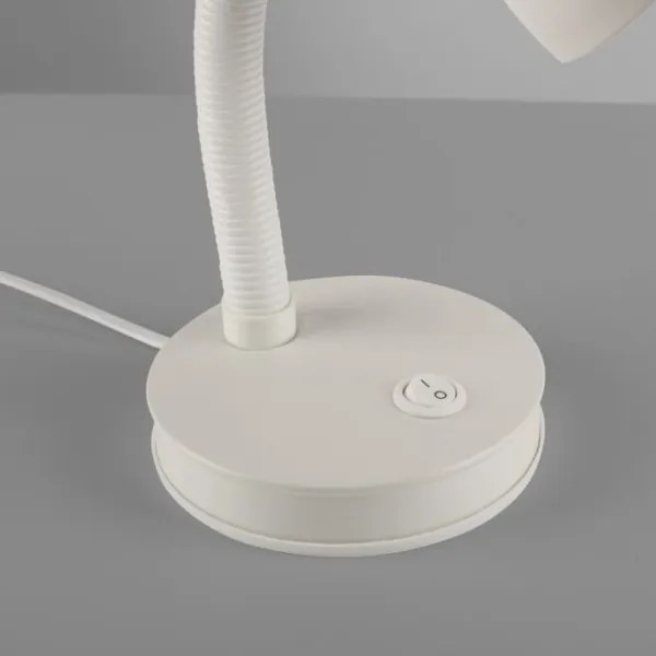 JUST LIGHT. 11080-16 - Lampă de birou flexibilă FLEXI 1xE27/25W/230V albă