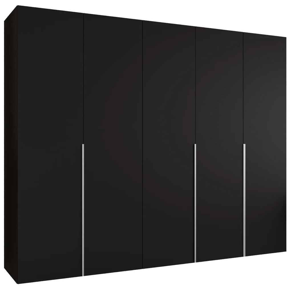 Dulap de haine 250 cm Alice 1 (Negru + Cașmir). 1126130