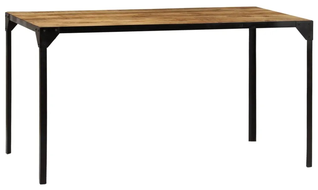 246629 vidaXL Masă de bucătărie, 140 x 80 x 76 cm, lemn masiv de mango