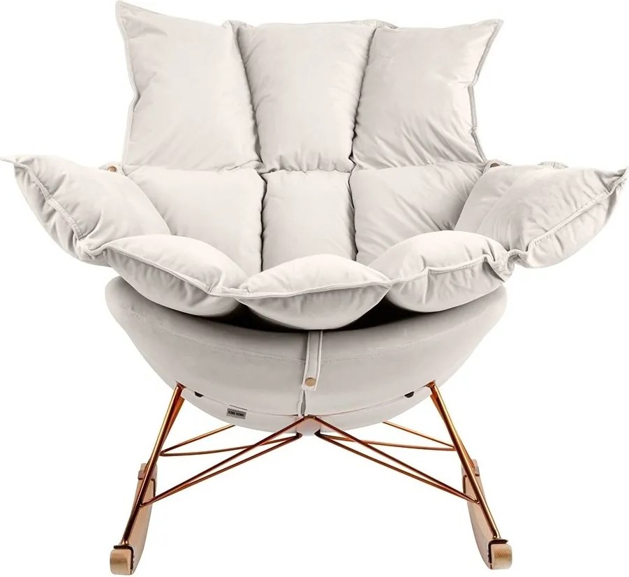 Scaun balansoar SWING VELVET bej
