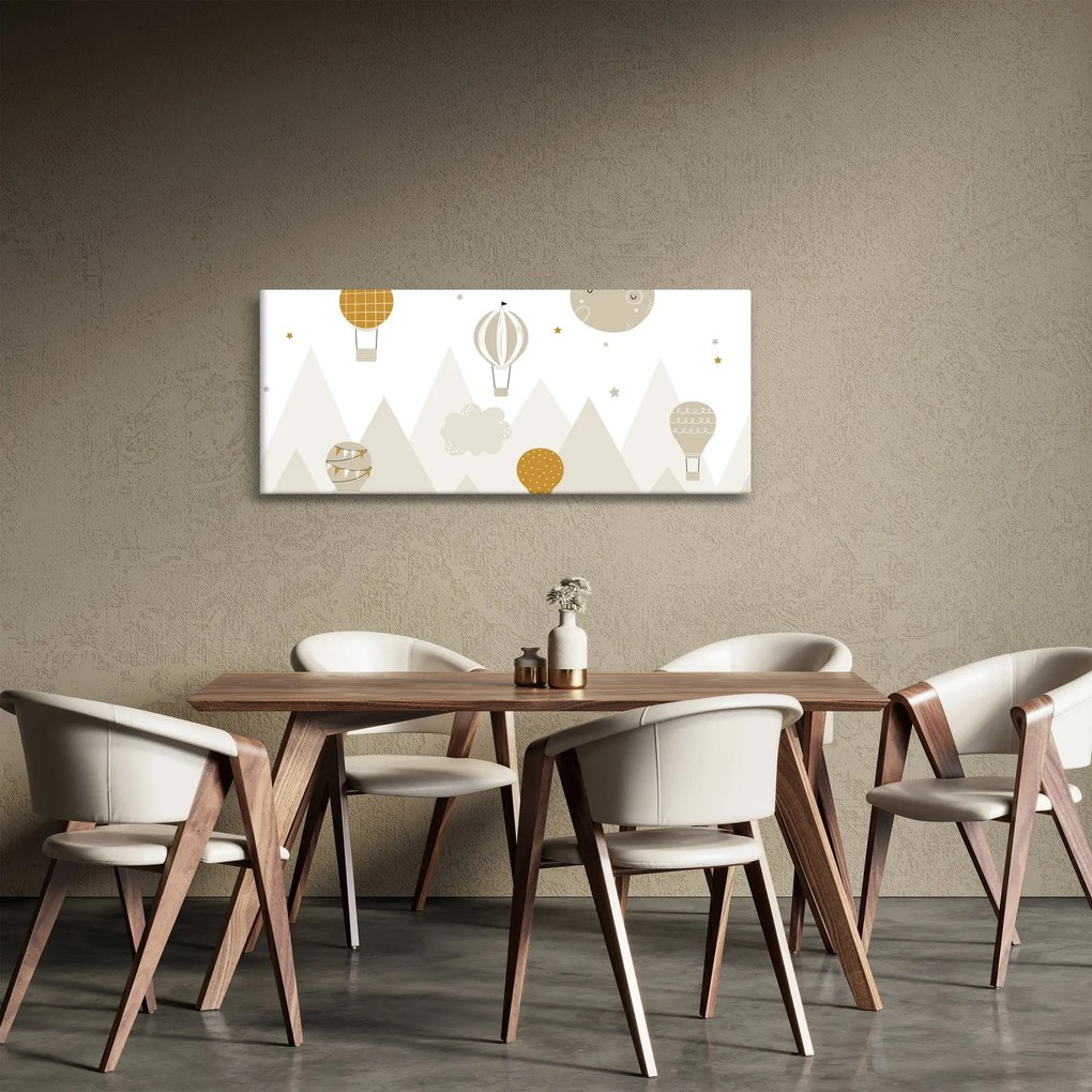 Tablou - Baloane zburătoare (120x50 cm)