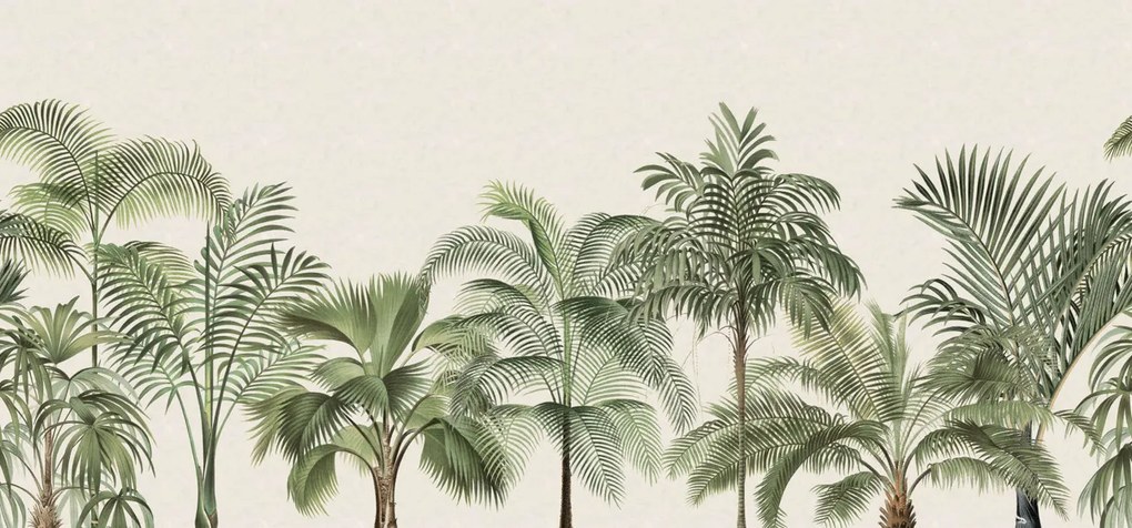 Fototapet, Retro Jungle, Green, Rebel Walls