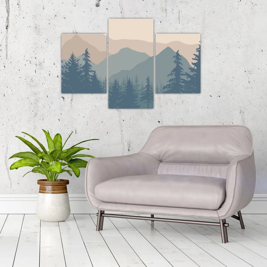 Tablou - Munții Turcoaz N⁰2 (90x60 cm)