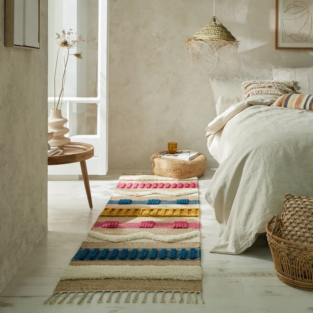 Covor tip traversă în culoare naturală 60x230 cm Medina – Flair Rugs