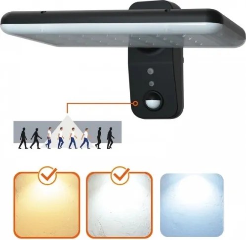 Aplica solară de perete cu LED PHOENIX LED/15W/3,2V 3000/4000K IP65 6000 mAh