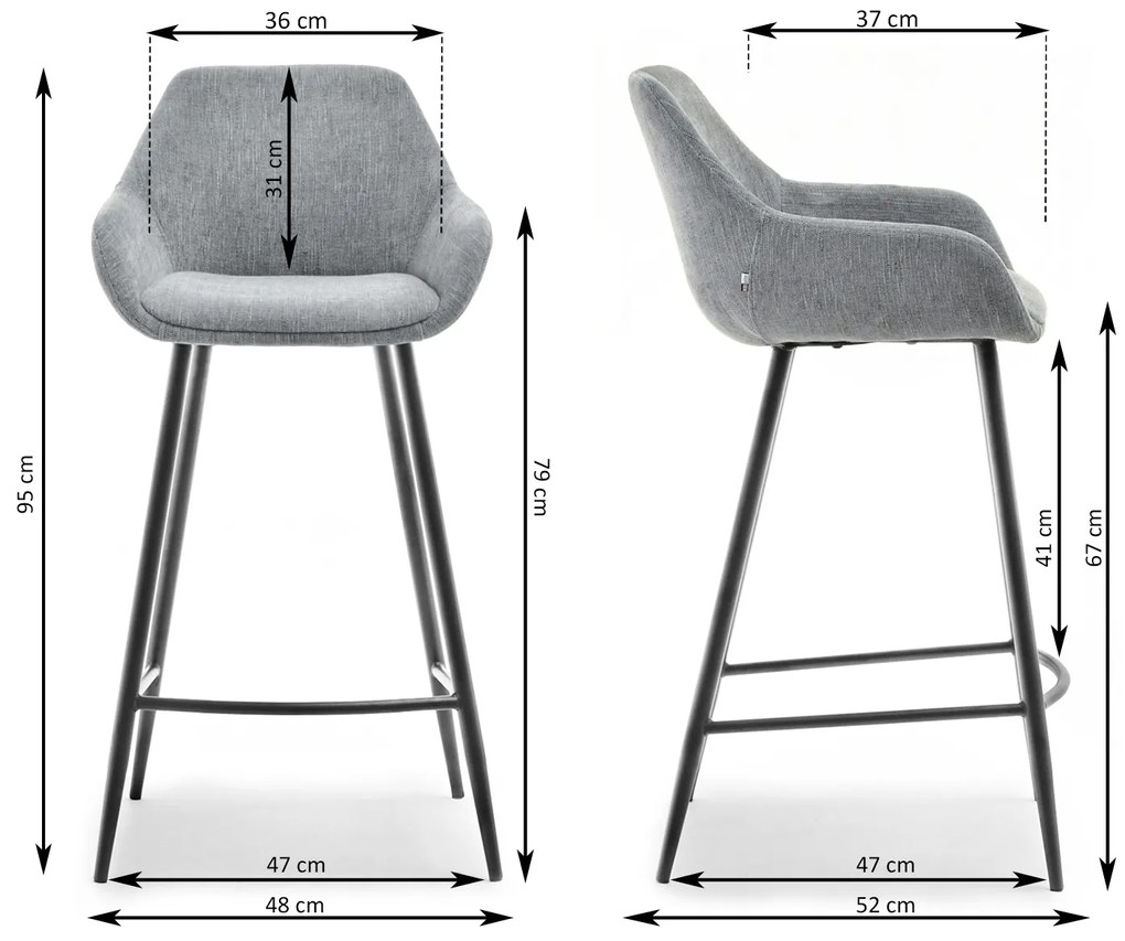 Scaun Miguel (maro + negru). Promo -18%. 1110725
